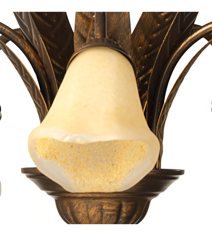 LAMPADARIO 5 LUCI ONLI "ALGA" BRONZO E14